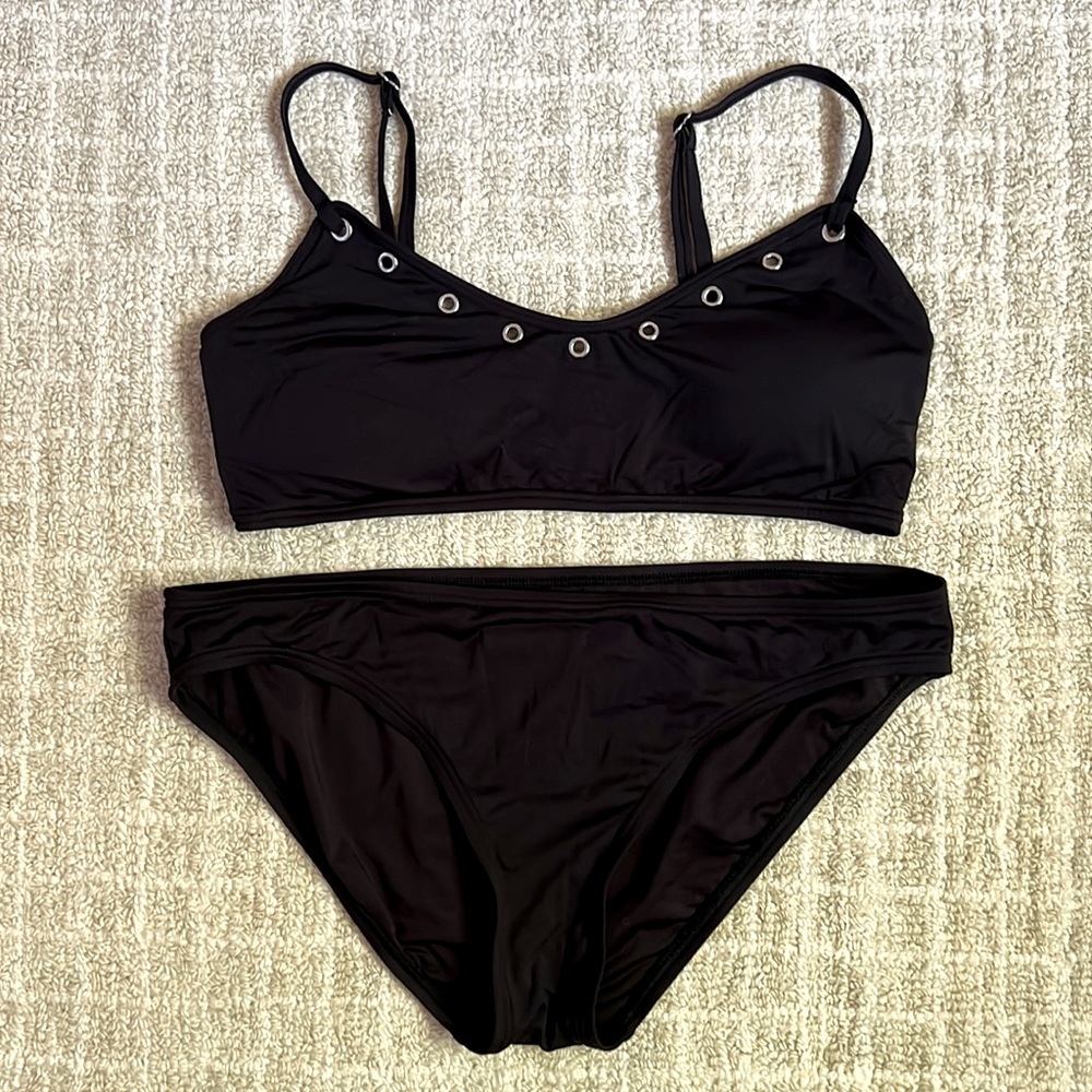 MICHAEL Michael Kors 2-Piece Black Bikini | Size L